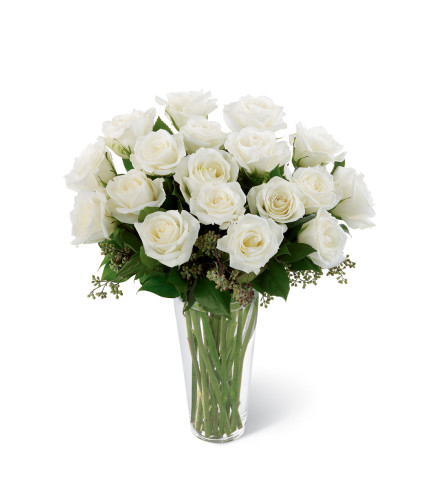 The FTD® White Rose Sympathy Bouquet