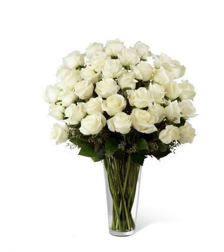 The FTD® White Rose Bouquet - Exquisite