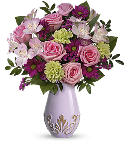 Teleflora's French Lavender Bouquet - Deluxe. An arrangement by Marivel's Florist and Gifts.