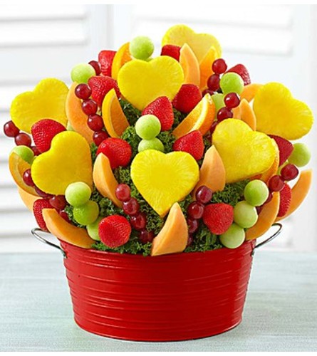Everlasting Love Fruit Basket™ - Standard. An arrangement by Garden of Eden Floral.
