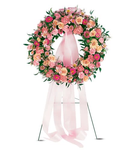 The Respectful Pink Wreath