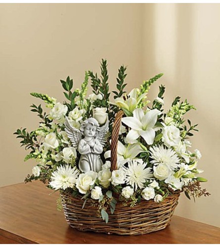 Heavenly Angel™ All White Basket