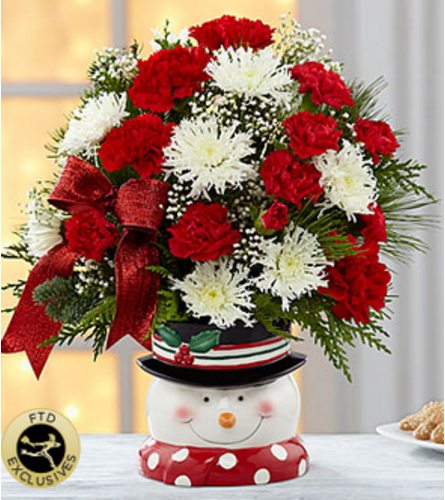 The FTD® Snowman Sensation™ Bouquet 2014