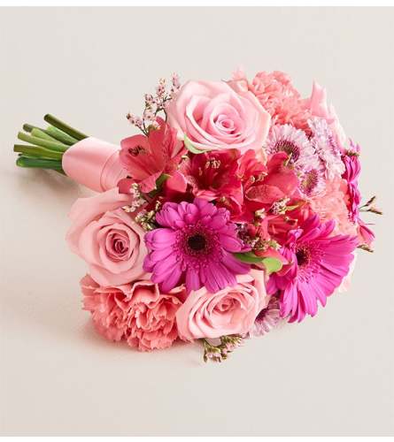 The Prom Bouquet - Pink - Deluxe. An arrangement by Sicola's Florist.