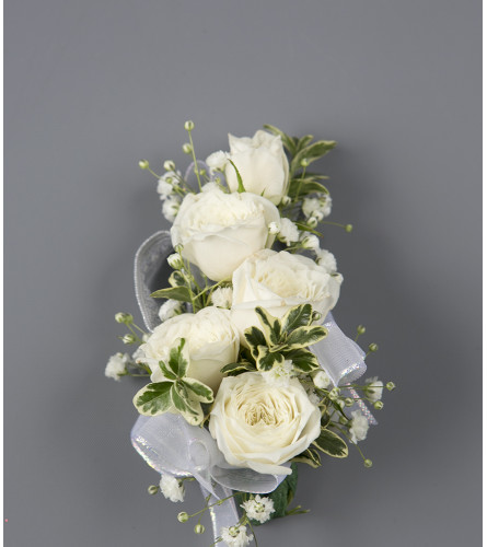 A White Rose Wrist Corsage