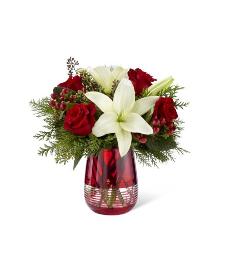 The FTD® Festive Holiday™ Bouquet by Vera Wang