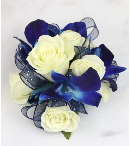 Blue Orchid Wristlet