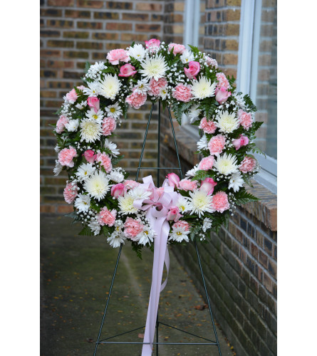 Standing Pink Wreath