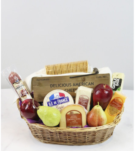 Gourmet Cheese Basket by Fruits & Flowers