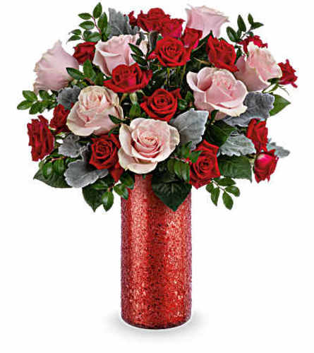 The Teleflora's Boldly Beautiful Bouquet - Deluxe. An arrangement by Marivel's Florist and Gifts.