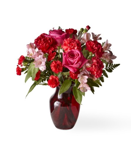 The Valentine Bouquet - Standard. An arrangement by Mt. Scott Flowers.