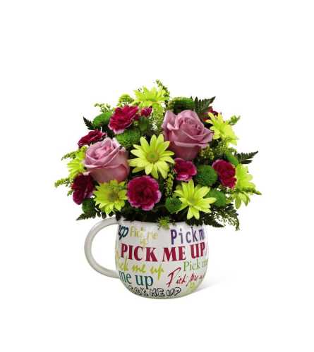 The FTD® Pick-Me-Up® Mug Bouquet