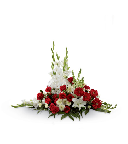 The FTD® Crimson & White™ Arrangement