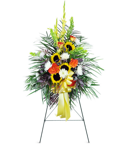 Rustic Remembrance Standing Spray Madison Florist - The Floral Shop