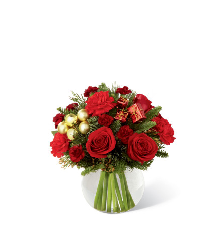 The FTD® Holiday Gold™ Bouquet - Standard. An arrangement by Grower Direct Acadia.