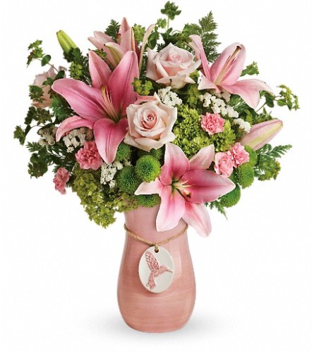 Teleflora's Elegance In Flight Bouquet - Standard. An arrangement by My Bloomin Shop.