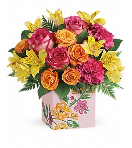 Teleflora's Painted Blossoms Bouquet