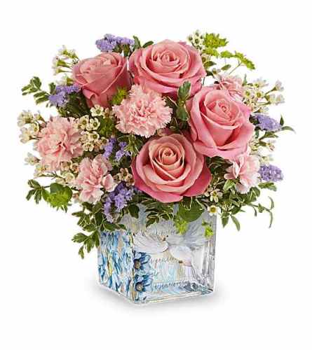 The Teleflora's Whispers of Grace Bouquet - Deluxe. An arrangement by Marivel's Florist and Gifts.
