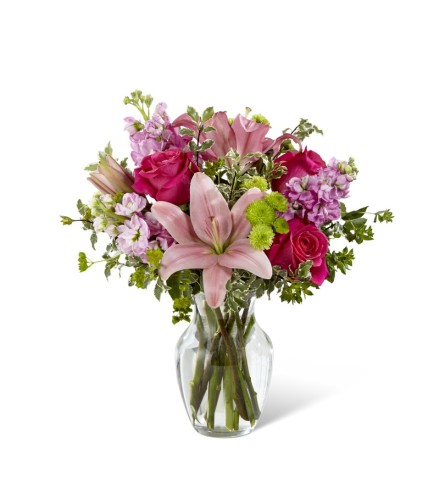 The FTD® Pink Posh™ Bouquet - Standard. An arrangement by Grower Direct Acadia.