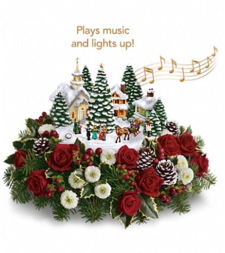 Thomas Kinkade S Christmas Carolers By Teleflora Hamden Ct Florist