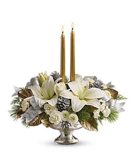 Silver and Gold Centerpiece