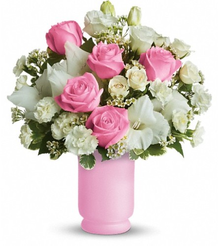 Teleflora's Pink and White Delight