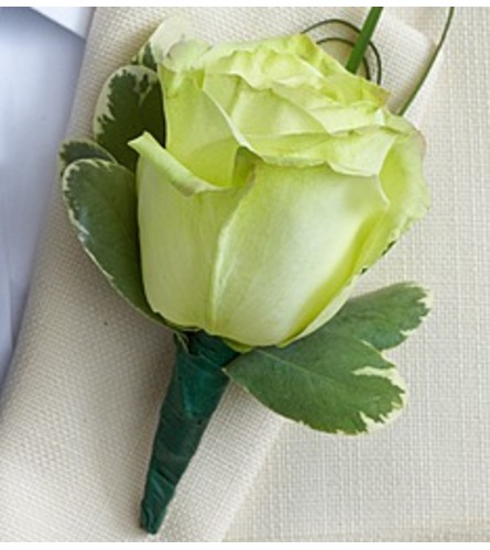 Green Rose Boutonniere *PICK UP ONLY*