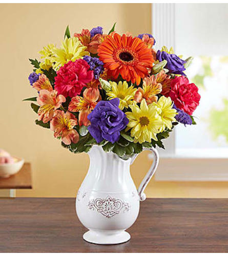 Pitcher Perfect Flower Arrangement