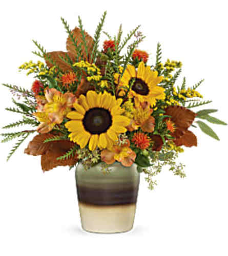 Teleflora's Thankfully Yours Bouquet with Sunflowers