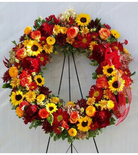 Funeral Wreath - Autumn