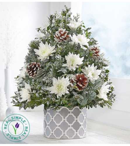 Winter's Snowfall™ Holiday Flower Tree® by Real Simple®