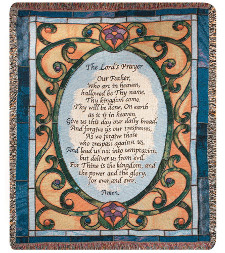 Memorial Throw Lord's Prayer