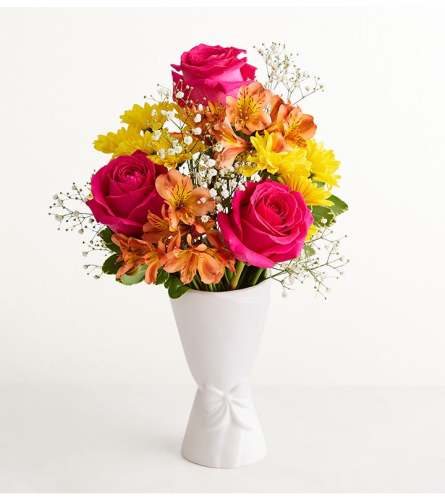 The Vibrant Meadow™ - Standard. An arrangement by Flowers of Charlotte.