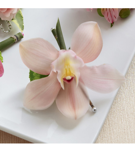 The FTD® Pink Cymbidium Boutonniere