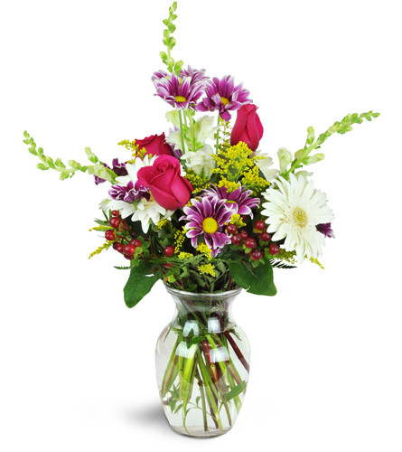 via stijl Viskeus Sunshine Daisy Rose Bouquet™ - Scarsdale, NY Florist