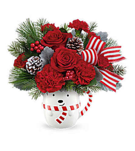 Teleflora's Send A Hug® Beary Wish Bouquet - Standard. An arrangement by Flower Trends Florists.