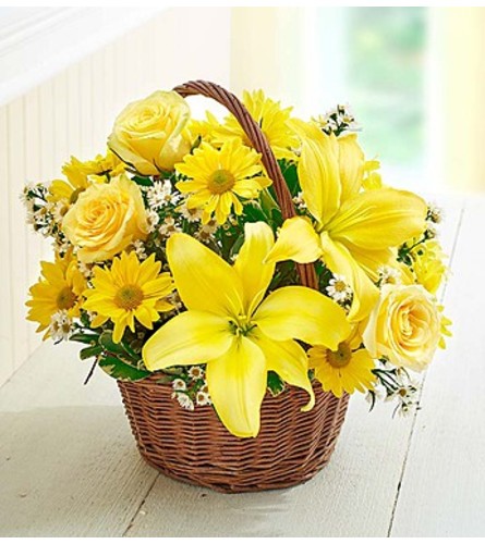 Basket of Sunshine™ with Roses