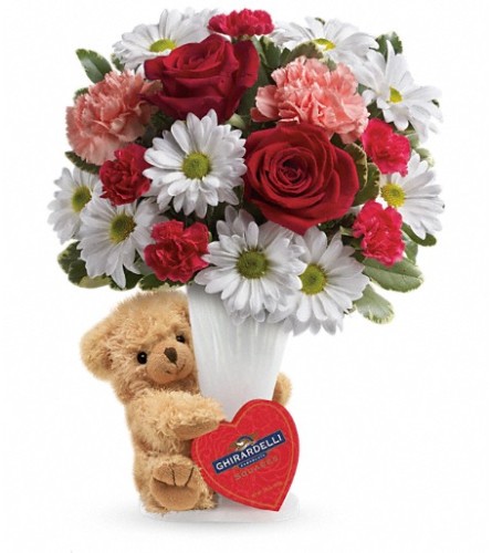 Teleflora's Send a Hug® Bear Your Heart Bouquet