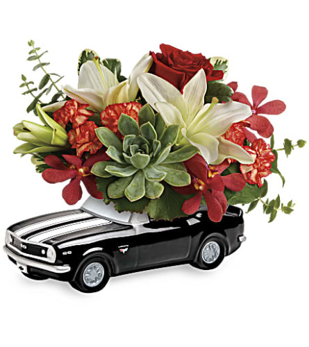 Teleflora's Chevy Camaro Blooming Bouquet