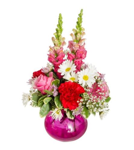 ROLY POLY VALENTINE. An arrangement by Carousel Floral Gifts and Garden.