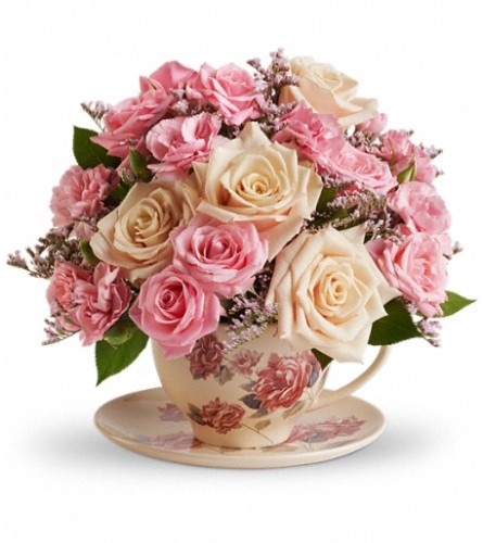 Teleflora's Victorian Teacup Bouquet