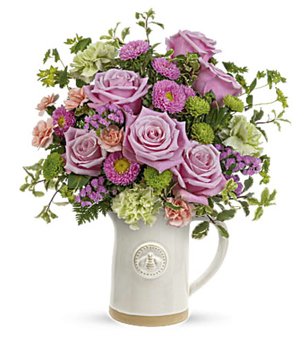 Teleflora's Artisanal Pitcher Bouquet