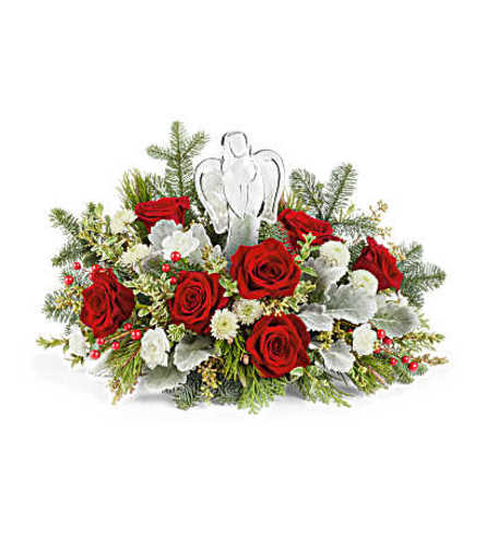 The Teleflora's Joy To The World Bouquet - Deluxe. An arrangement by Marivel's Florist and Gifts.