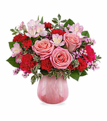 The Teleflora's Sweetest Mauve Bouquet - Deluxe. An arrangement by Marivel's Florist and Gifts.