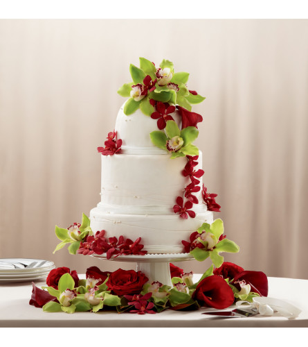 The FTD® Elegant Orchid Cake Décor