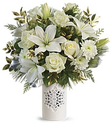 Teleflora's White Snowflake Bouquet