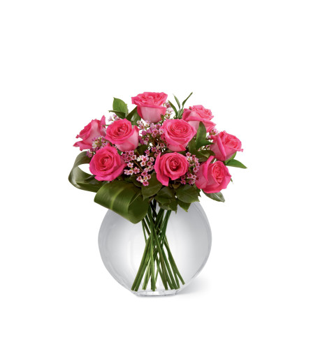 The FTD® Blazing Beauty™ Pink Rose Bouquet