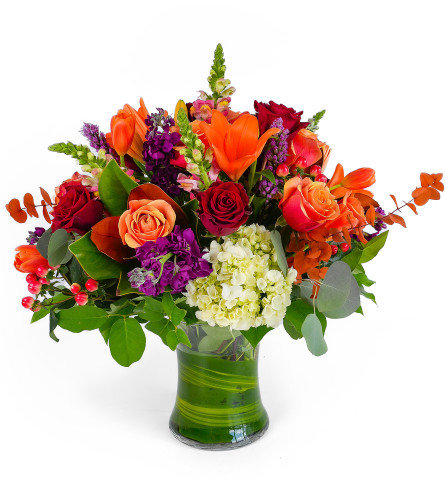 Fig and Firelight™ - Deluxe. An arrangement by Bill's Flowers Arrangements.