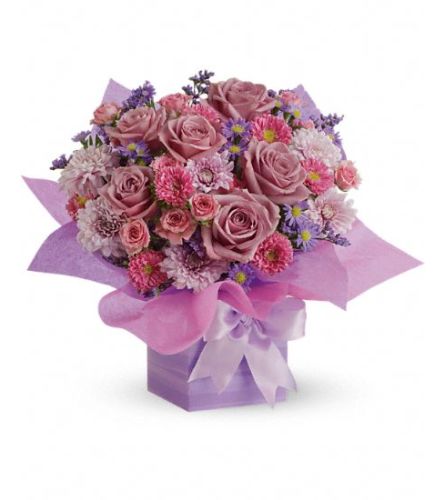 Perfectly Purple Present Bouquet