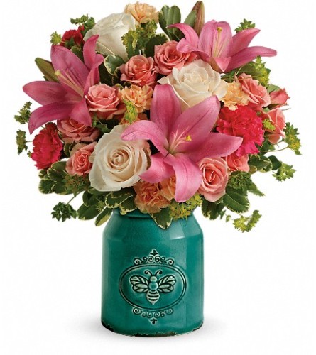 Teleflora's Country Skies Bouquet - Standard. An arrangement by My Bloomin Shop.